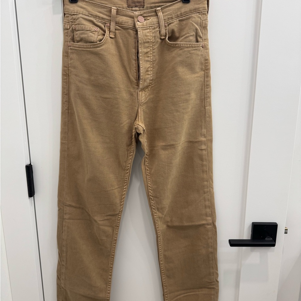 MOTHER  Chalk it up Tomcat  Beige Denim Pants sz 26